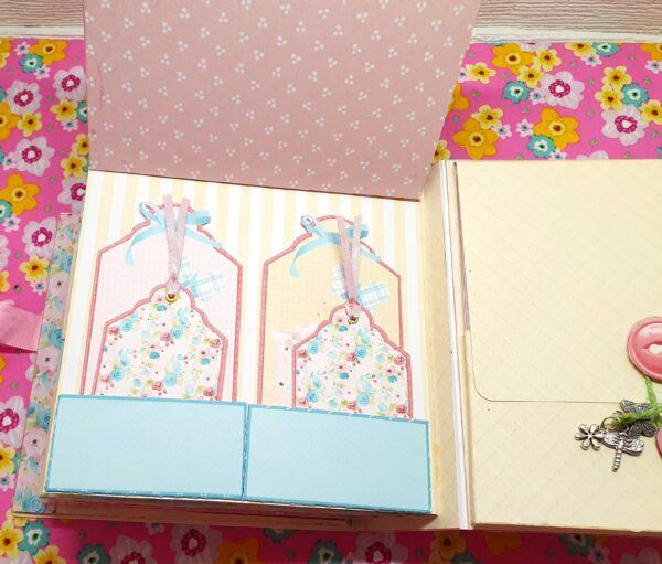 Spring Flowers 6.5x6.5 Inch Mini Scrapbook Album