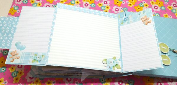 Dream Big Baby Boy 6.5x6.5 Inch Mini Scrapbook Album