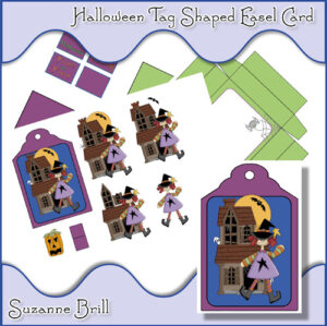 Halloween Tag Shaped Easel Card