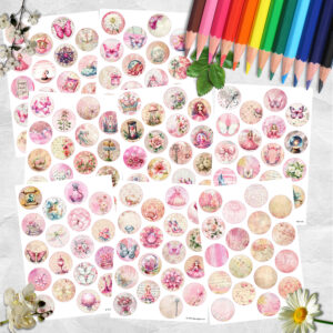 Wickedly Good Glinda 2 Inch Circle Ephemera Sheets