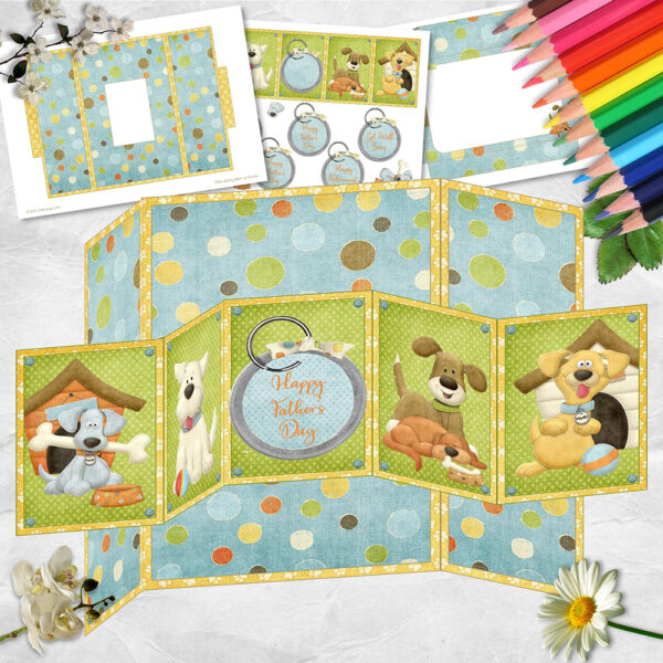 A Tall Tail Double Accordion Gatefold Card