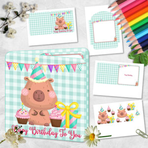 Capy Birthday Square Card