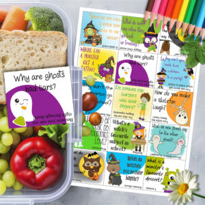 Cute Lunch Box Notes Halloween Jokes 1