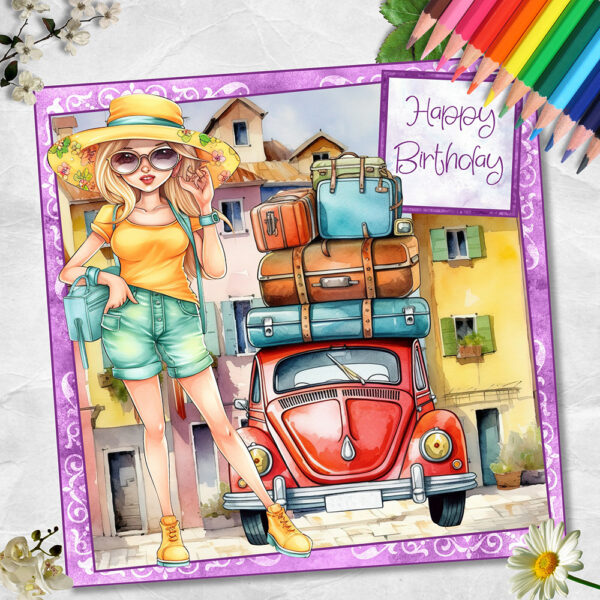 Destination Summer 6 Inch Card Front