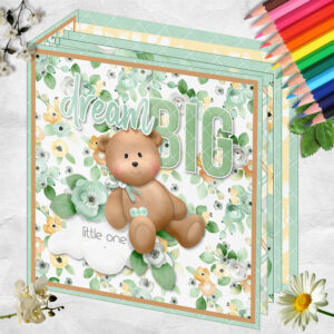 Dream Big Baby 6.5×6.5 Inch Mini Scrapbook Album