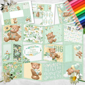 Dream Big Baby Accordion Concertina Card