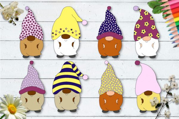 Egyptian Macarons Gnomes CU Clipart