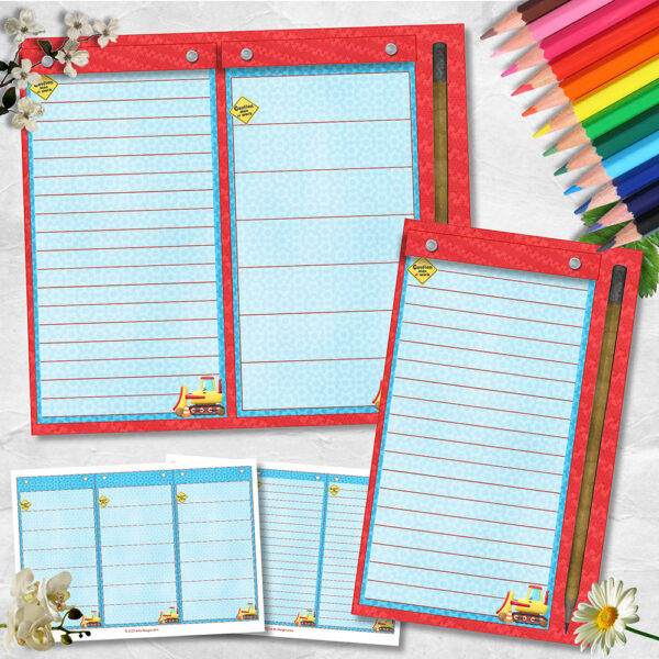 Men At Work Shopping List And Meal Planner