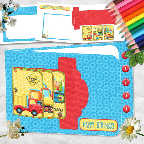 Men At Work Waterfall Card