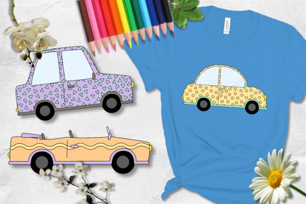 New Autumn Cars CU Clipart