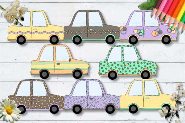 New Autumn Cars CU Clipart