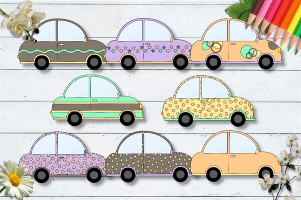 New Autumn Cars CU Clipart