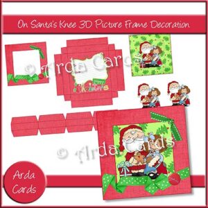 On Santa's Knee 3D Picture Frame Decoration