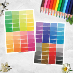 Paint Swatch Cards Freebie