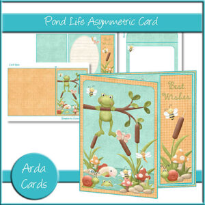 Pond Life Asymmetric Card