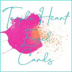 Triple Heart Easel Cards
